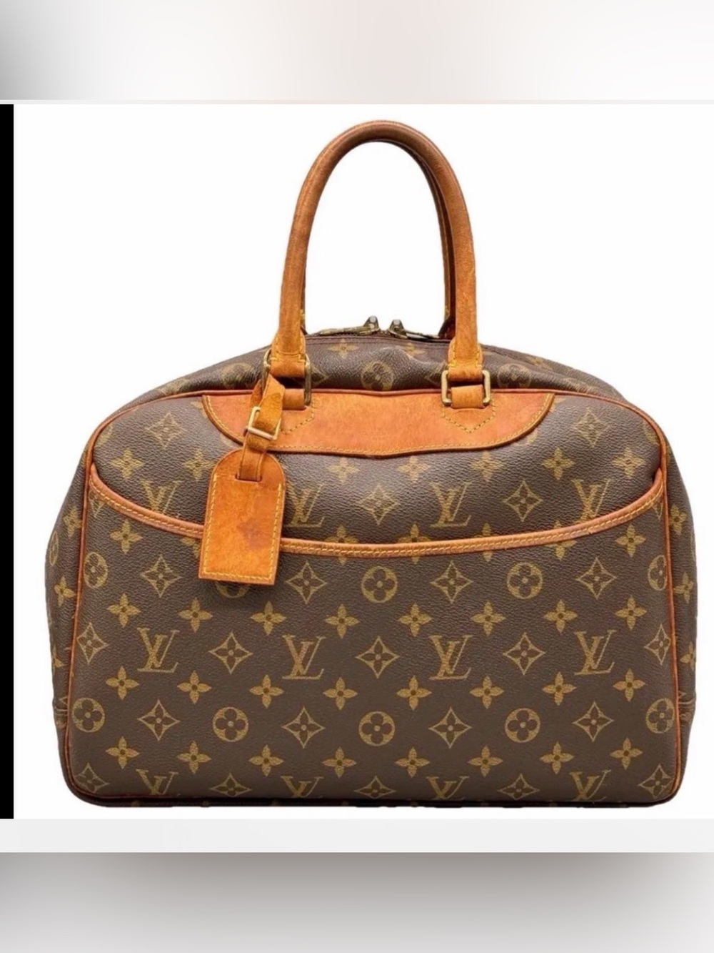 Louis Vuitton Monogram Canvas Bowling Bag in Brown and Tan